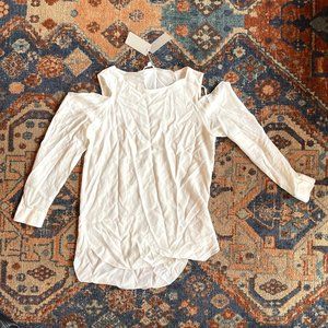 NWT Cos Silk Ivory Blouse w Shoulder Cutouts (6)